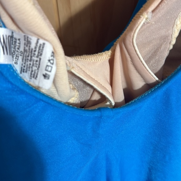 Carol Wior Blue One-Piece Swimsuit with Button Detail - Picture 5 of 5
